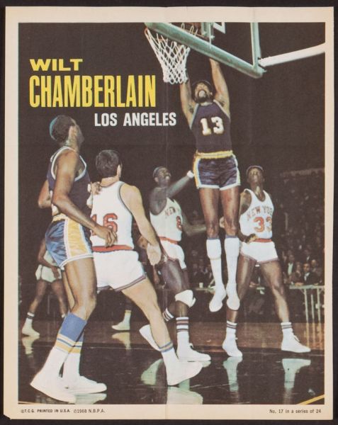 71TBP 1971 Topps Basketball Posters Chamberlain